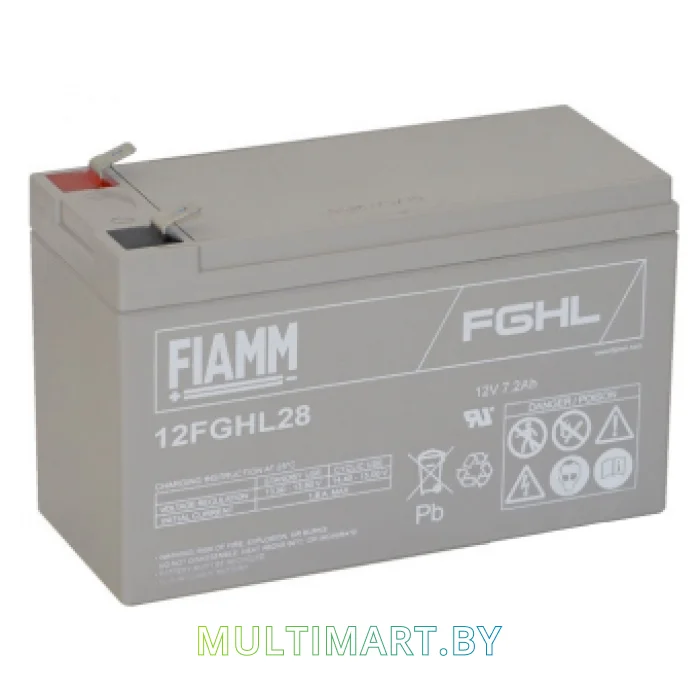 Аккумулятор для ИБП FIAMM 12FGHL28 (12В/7.2 А·ч)